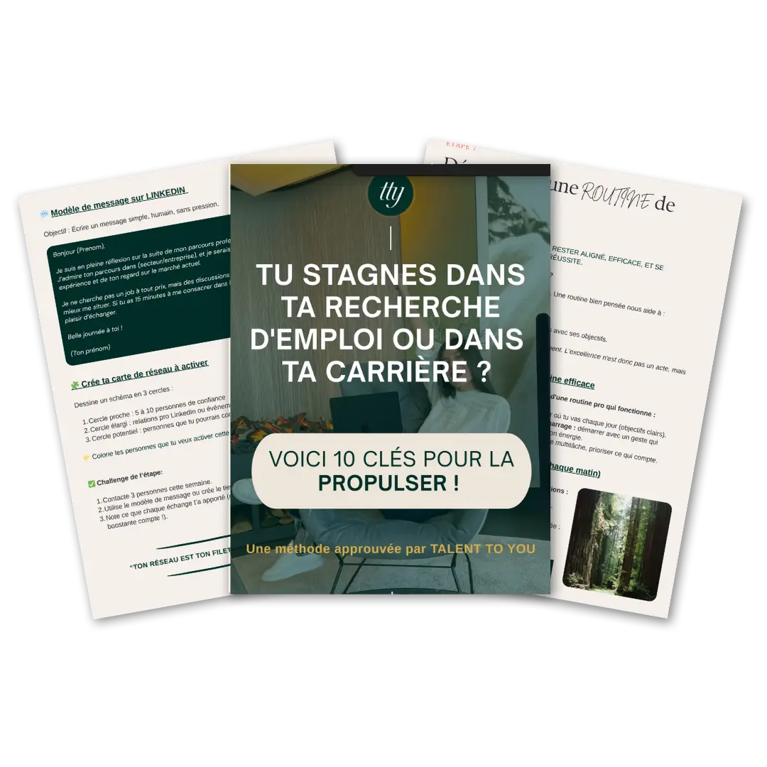 Guide recherche d'emploi boost carrière Talent to you 3